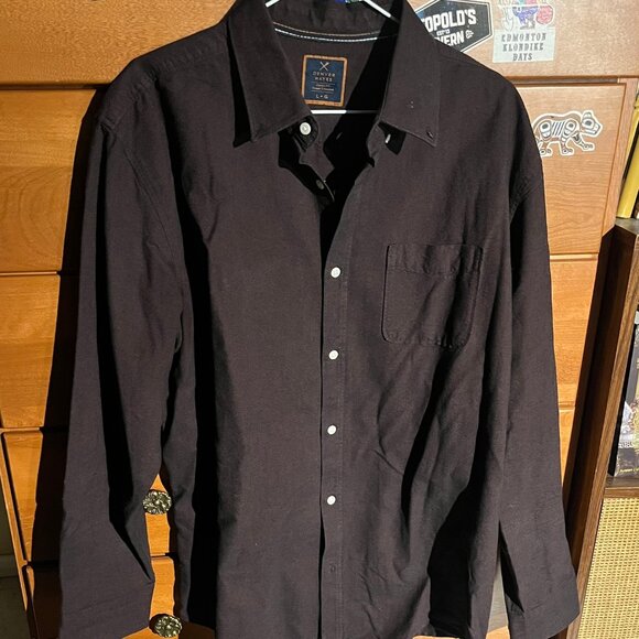 Denver Hayes Classic Fit Button-Down – Deep Brown (Men’s L) - Picture 1 of 4